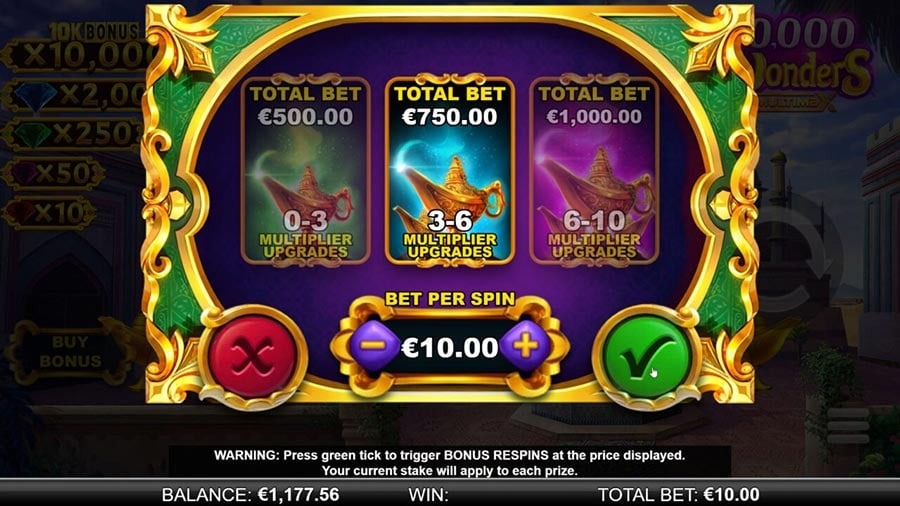 10,000 Wonders MultiMaxIrish Cash Chips